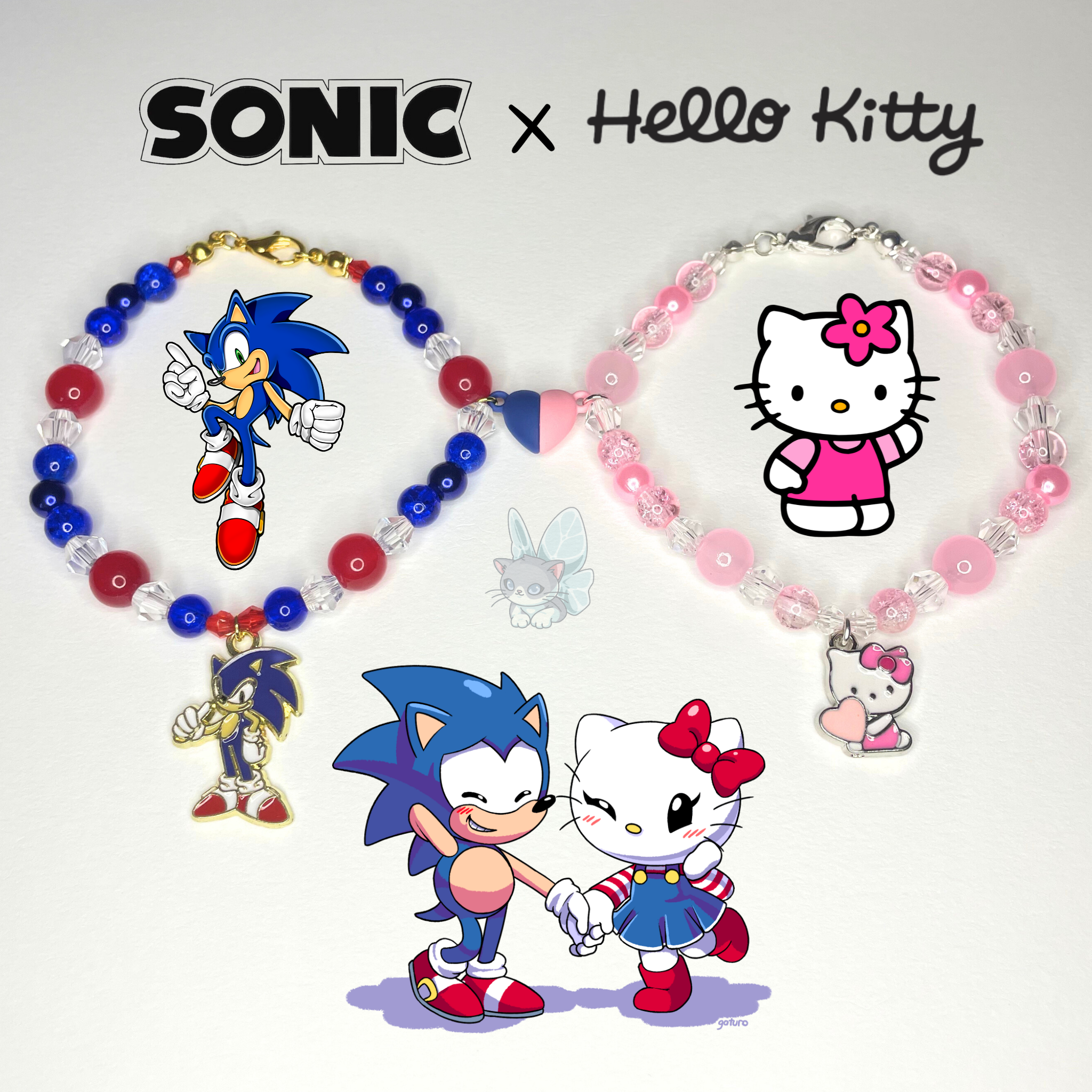 BAIT x Sanrio x Sonic Silver Hello Kitty Pin silver