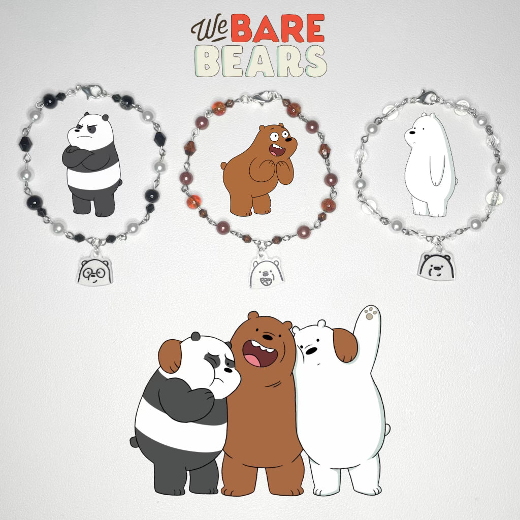 we bare bears trio bracelet set – FairyCatJewelry